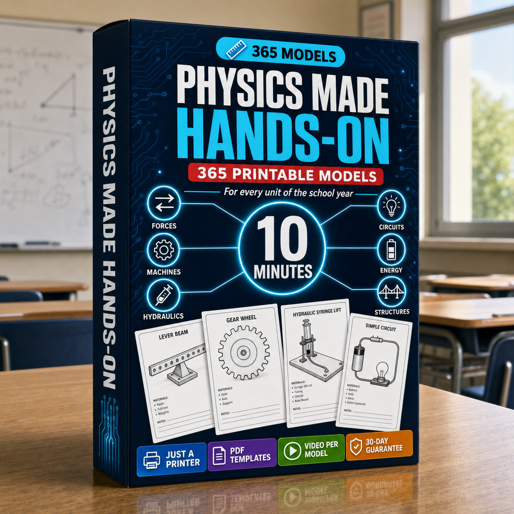 Physics Made Hands-On — 365 printable builds